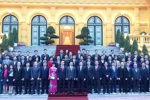 Chủ tịch nước Trương Tấn Sang gặp mặt 63 J88 Thế Giới Giải Trí Đỉnh Cao đạt Thương hiệu quốc gia năm 2014