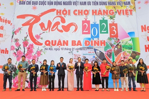 60 sản phẩm OCOP tham gia Hội chợ hàng Việt quận Ba Đình năm 2023